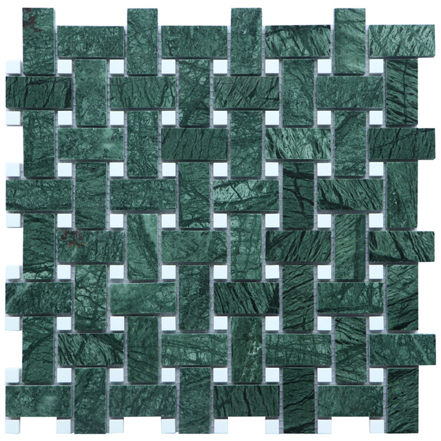 Twist Shape Irregular Stone Mosaic Tile for Home