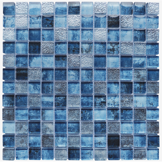 23x48mm Inkjet Printed Glass Tile Mosaic