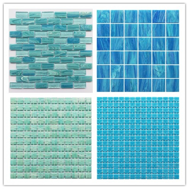 23x48mm Polyurethane Net Glass Mosaic