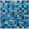 Hand Brush, Mixed - Glass Tile 12x12 Inch