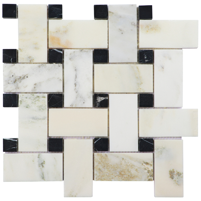 Modern Backsplash Polished Stone Tile Marble Mosaic