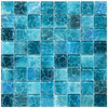 4mm Blue Glass Mosaic Tile – 36×36mm Chips, 304×304mm Sheet