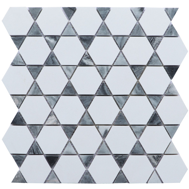 Factory Supplier Carrara White Wall Backsplash 3d Marble Mosaic