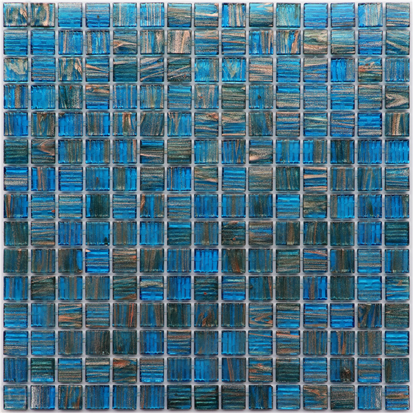 20x20mm Dot Mounted Glass Pool Mosaics