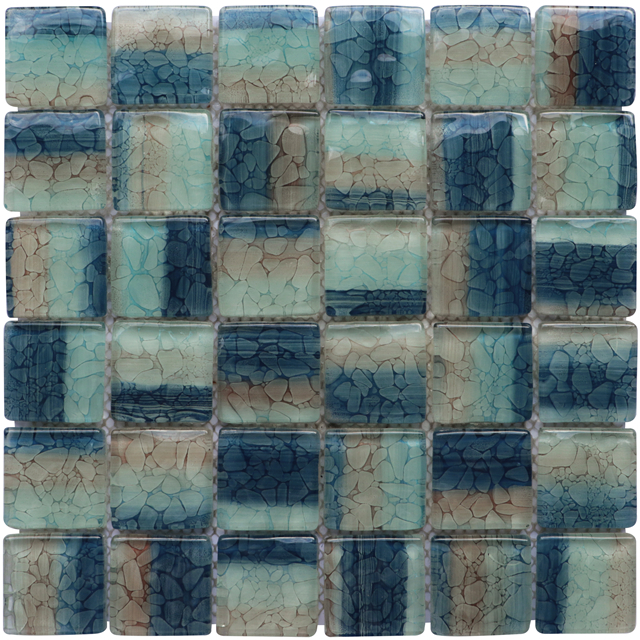 Foshan Exclusive Design 48x48mm Glass Mosaic Tile