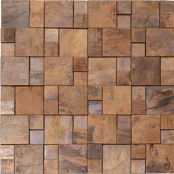 Foshan Antique Square Copper Mosaic Tiles
