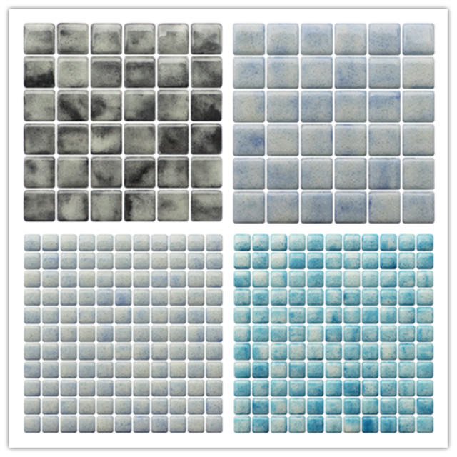 Floor Fullbody Glass Mosaic Tile For Background