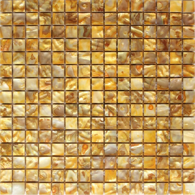 Gold Yellow Color Shell Mosaic for Decoration