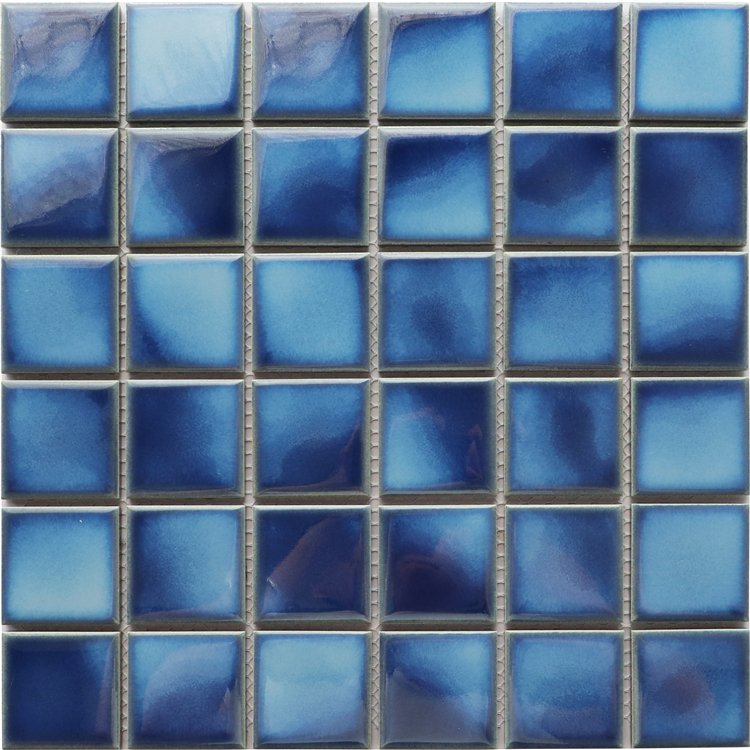 Blue Green Fambe Glaze Ceramic Mosaics Exporter
