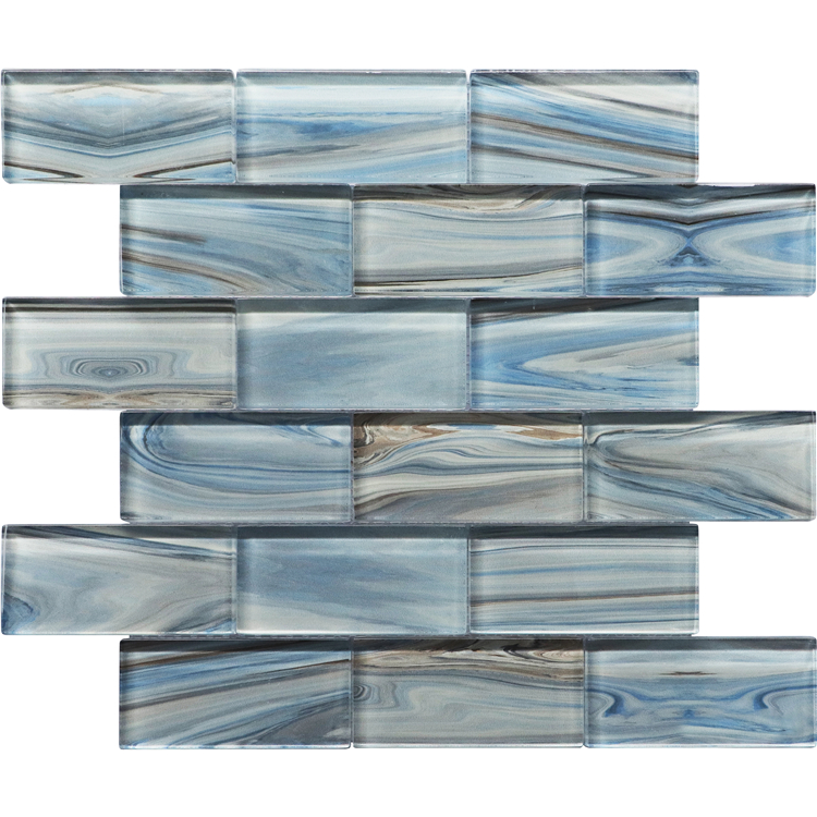 Wholesaler Inkjet Crystal Glass Mosaic Bathroom Wall Tiles
