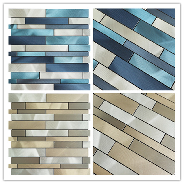 Peel And Stick Pvc Metal Decoration Wall Tiles