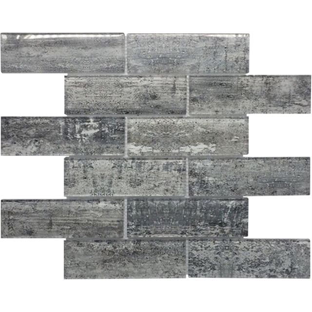 Subway Tile Gray Laminated Glass Tile