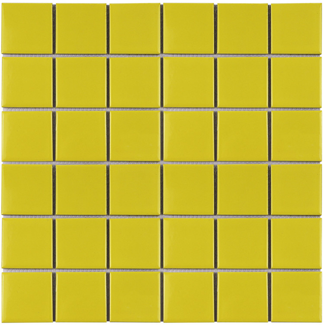 Yellow Kitchen Backsplash Ceramic Mosaic Tile